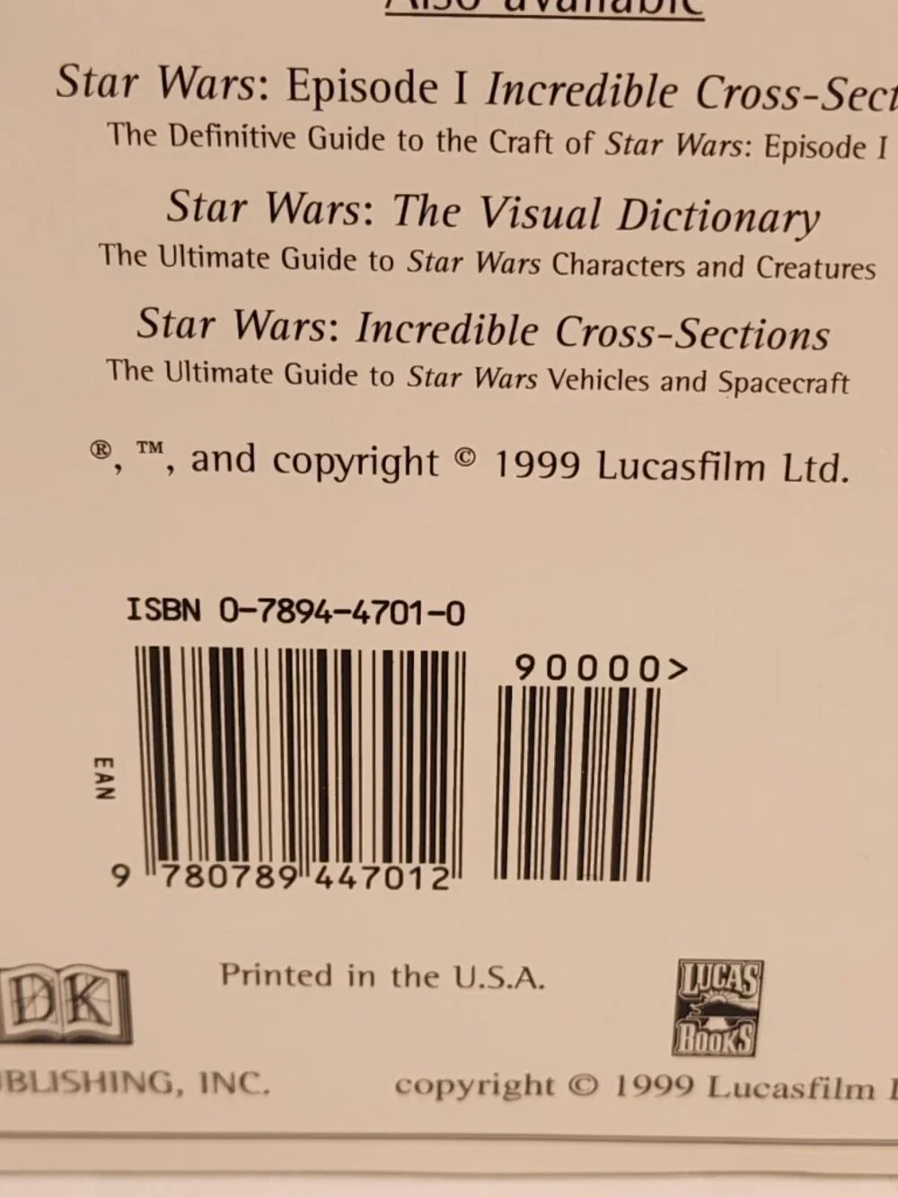 Star Wars: Episode 1- The Visual Dictionary 1999
